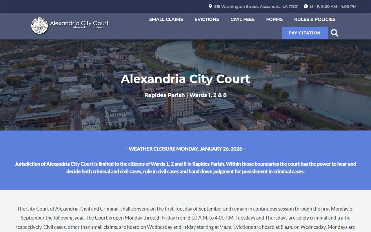 alexandria DUI records