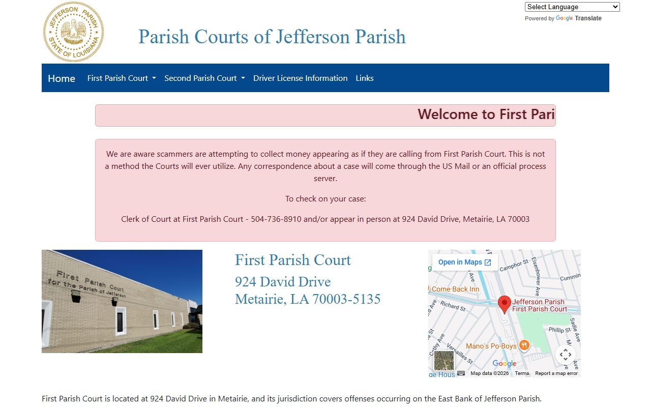 metairie DUI records