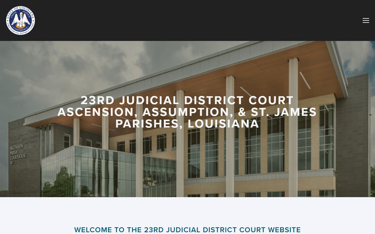 Ascension Parish DUI records 23rd judicial district court