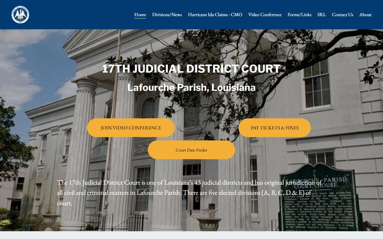 17th Judicial District Court Lafourche Parish