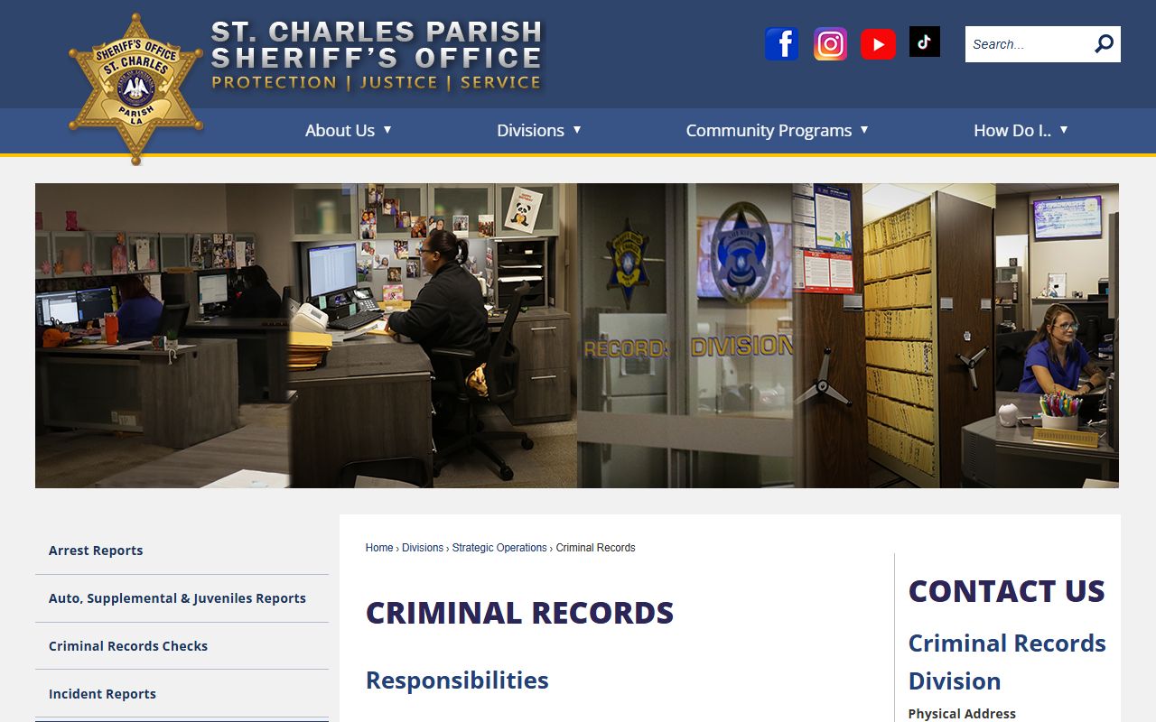 St. Charles Parish DUI records